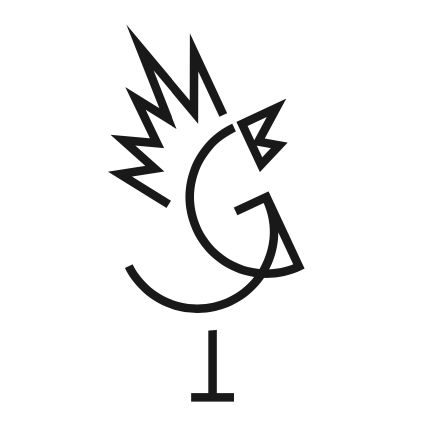 Guerrilla Chicken Logo in Black & White